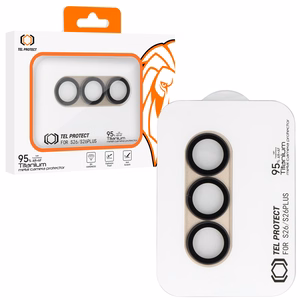 Karkaistu lasi Tel Protect 95% AR+AF Full Metal Camera Protector kameralle Samsung Galaxy S26/S26 Plus kulta (kamerasaareke)
