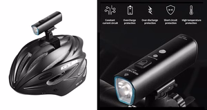 Bicycle Front Light 1200lm, LED, USB, IPX6