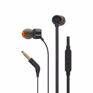 JBL Tune 110 in-ear-kuulokkeet 3,5 mm mini jack -liitännällä ja kaukosäätimellä, musta