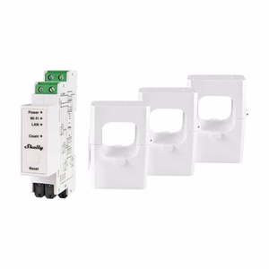 Shelly PRO 3EM 400A 3-vaiheinen energiamittari, WiFi/Bluetooth