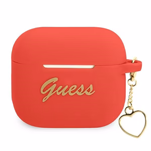 Guess GUA3LSCHSR AirPods 3 suojakuori punainen/punainen Silikoni Charm Heart Collection -mallisto