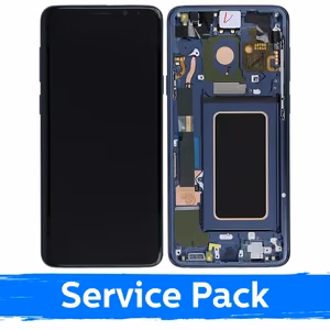 LCD-näyttö Samsung G965 S9 Plusille kehyksellä / Coral Blue / (Service Pack)