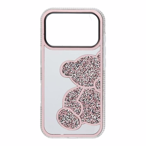 Suojakuori iPhone 17 PRO:lle Teddy Bear vaaleanpunainen