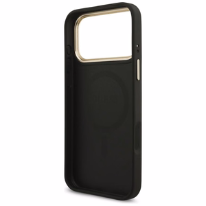 Guess 4G Triangle Logo MagSafe -suojakuori iPhone 17 Pro Max - musta ja kulta
