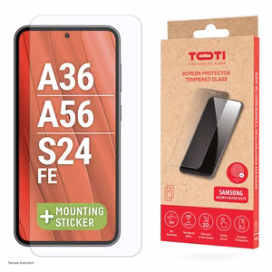 Karkaistu lasi 2D näytönsuoja Samsung Galaxy A37/A57/A36/A56/S24 FE/S25 FE/A27