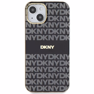DKNY IML Mono ja Raita MagSafe Suojakuori iPhone 15/14/13:lle - musta