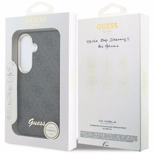 Guess suojakuori 4G Script MagSafe Samsung Galaxy S26:lle musta