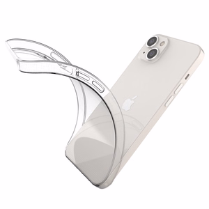 Geelikotelo suojus Ultra Clear 0,5 mm iPhone 14 Max läpinäkyvä