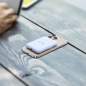 Tech-Protect LifeMag PB10 Powerbank MagSafe 5000mAh 15W USB-C-portilla - sininen + USB-C-kaapeli