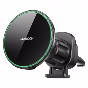 Joyroom JR-ZS412 Pidike Qi2 15W laturilla, auto, ilmaventtiiliin - musta