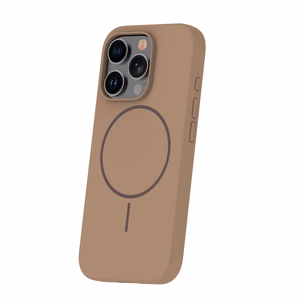 Silikoninen ohut magneettinen suojakuori iPhone 17 Air 6,6 ruskea