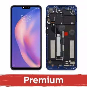 LCD Näyttö yhteensopiva Xiaomi Mi 8 Lite sininen kehyksellä OEM