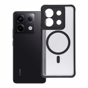 Suojakuori Xiaomi Redmi Note 13 PRO 5G:lle Full Matte Mag Cover yhteensopiva MagSafe musta