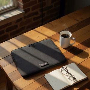 Tucano Colore2 neoprene laptop sleeve for MacBook Air 13-inch (M5/M4/M3/M2/M1, 2026–2018), MacBook Pro 13-inch and 12-inch laptops, black