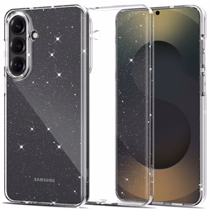 Tech-Protect FlexAir Suojakuori Samsung Galaxy S26:lle läpinäkyvä ja glitter