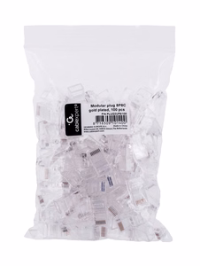 Cablexpert PLUG3UP6/100 johtoliitin 1 läpinäkyvä