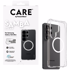 CARE by PanzerGlass Samba Transparent Qi suojakuori Samsung Galaxy S26 Ultra läpinäkyvä