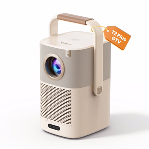 Yaber T2 Plus GTV 1080p 450 ANSI -multimediaprojektori akulla, Google TV, JBL ja Dolby Audio, beige