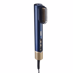 BaByliss AS6550E – 1500 W ionisoiva kuumailmaharja, 3 lämpöasetusta, sininen/kullanvärinen