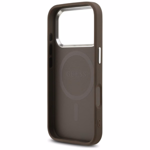 Guess 4G Classic Logo MagSafe Suojakuori iPhone 17 Pro Max:lle - Ruskea