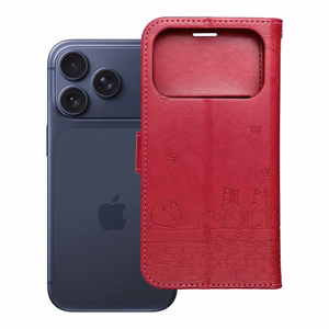MEZZO Book Suojakuori IPHONE 17 kissat punainen