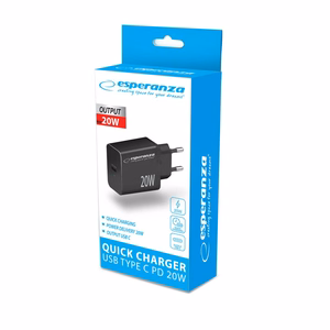 Esperanza EZC104K verkkolaturi 20W musta