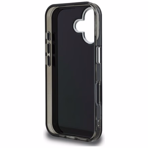 Karl Lagerfeld IML Aquarelle Choupette & Logo iPhone 16 Case - Black