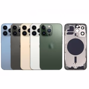 Back Cover Compatible With iPhone 13 Pro Max with Full Housing / Silver / OEM