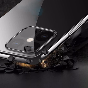 Kirkas väri tapauksessa geeli kansi tapauksessa metallinen kehys Xiaomi Redmi Note 11 Pro 5G / 11 Pro sininen