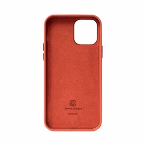 Crong Essential Cover suojakuori laitteelle iPhone 12 Pro Max, keinonahkainen, punainen