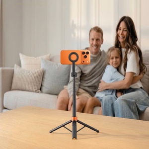 Tech-Protect L10S Bluetooth Selfie Stick Tripod - Black and Orange