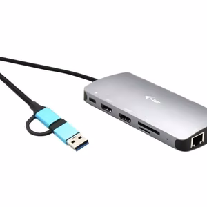 I-TEC USB-C metallinen Nano-telakka 3 näyttöä + PD