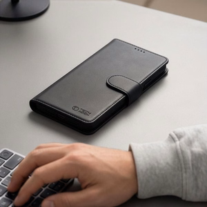 Tech-Protect Wallet -suojakuori Xiaomi Redmi 17 4G / 5G -puhelimelle, musta