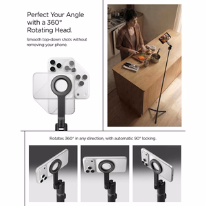 Spigen S582W Bluetooth selfiekeppi - musta