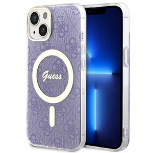 Guess GUHMP14MH4STU iPhone 14 Plus 6.7 violetti/violetti suojakuori 4G MagSafe