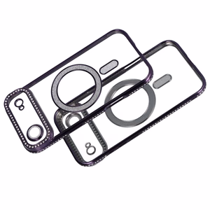 Bling MagSafe Suojakuori iPhone 17 Air:lle violetti