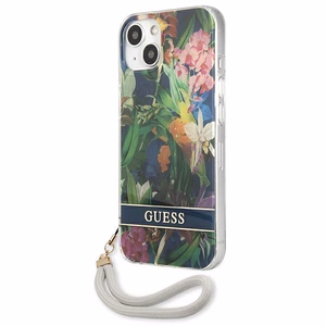 Guess GUHCP13SHFLSB iPhone 13 mini 5.4" sininen/sininen kovakotelo Kukkahihna Kukkahihna