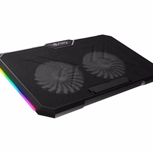 FURY GUNBAI G3 Laptop Cooling Pad 14.1–17.3" with 2 Fans, RGB Lighting, 2× USB