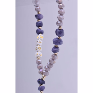 LOVE Puhelimen nauha / narun pituus 44 cm (22 cm silmukassa) / käteen - violetti