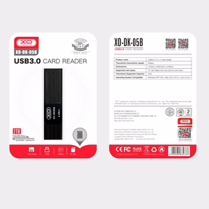 XO card reader 2 in 1 DK05B USB 3.0 black
