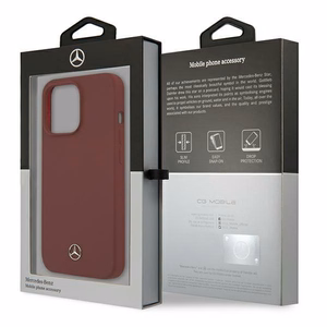 Mercedes Silicone Line kotelo iPhone 13 Pro Max - punainen