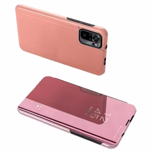 Clear View Case flip case Xiaomi Redmi Note 11 Pro+ 5G (Kiina) / 11 Pro 5G (Kiina) / Mi11i HyperCharge / Poco X4 NFC 5G vaaleanpunainen vaaleanpunainen