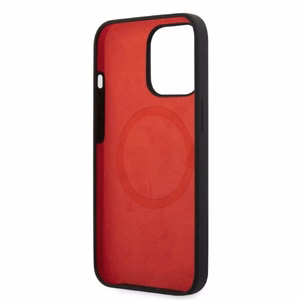 Ferrari FESSIHMP13XBK iPhone 13 Pro Max 6.7" musta/musta kova Silikoninen Suojakuori MagSafe