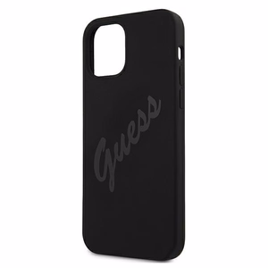 Guess GUHCP12SLSVSBK iPhone 12 mini 5.4" musta/musta kovakotelo Script Vintage