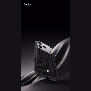 Musta Benks Magnetic Armor Pro Armor Grid 600D kevlar- ja metallikehyksinen suojakuori (C.K.FL.AP.BK.B072) malleihin iPhone 18 Pro / iPhone 17 Pro Camera Control -painikkeella