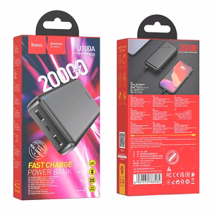 Varavirtalähde Hoco 20000 mAh 2,1A J100A musta