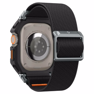 Spigen Lite Fit Pro Suojakuori Hihnalla Apple Watch Ultra 1 / 2 (49mm):lle - matta musta