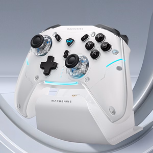 Machenike G5Pro Max Wireless Game Controller with Charging Station - White