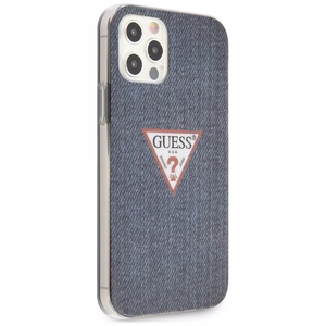 Guess GUHCP12LPCUJULDB iPhone 12 Pro Max 6.7" tummansininen / tummansininen kotelo Jeans Collection -mallisto