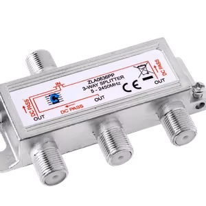 3-way power-pass splitter, 5–2450 MHz